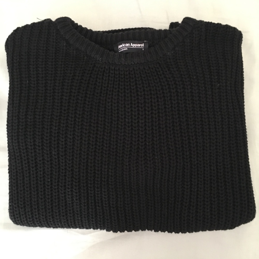 American Apparel fisherman pullover sweater sz S
